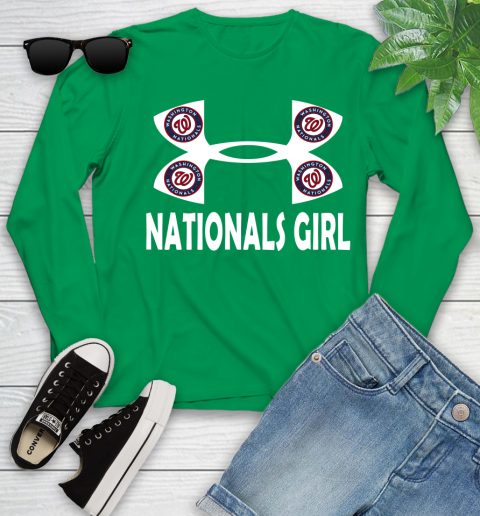 MLB Washington Nationals Under Armour Baseball Sports Youth Long Sleeve 7