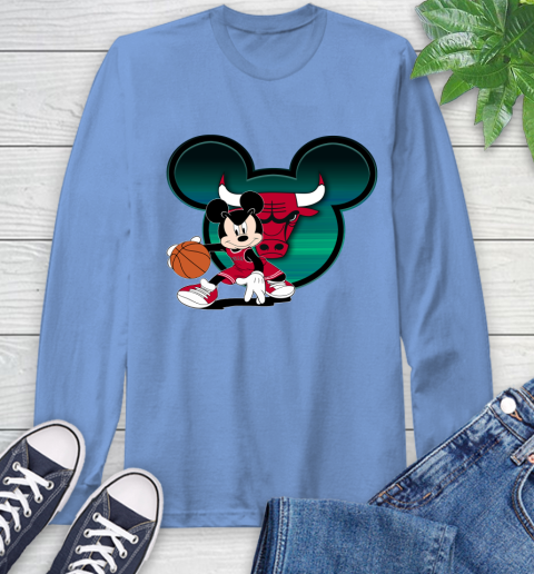 NBA Chicago Bulls Mickey Mouse Disney Basketball Long Sleeve T-Shirt 11