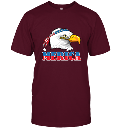 Eagle Mullet 4th Of July American Flag Merica USA Unisex Jersey Tee