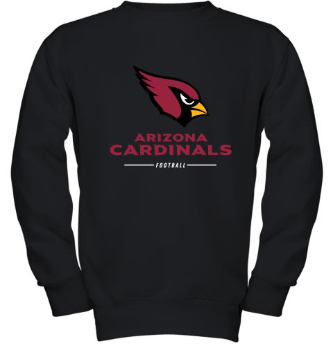 Arizona Cardinals NFL Pro Line Black Team Lockup Youth Sweatshirt
