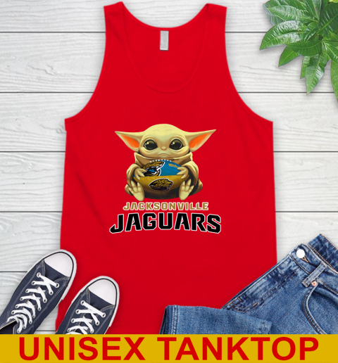 NFL Football Jacksonville Jaguars Baby Yoda Star Wars Shirt Tank Top - Image 7