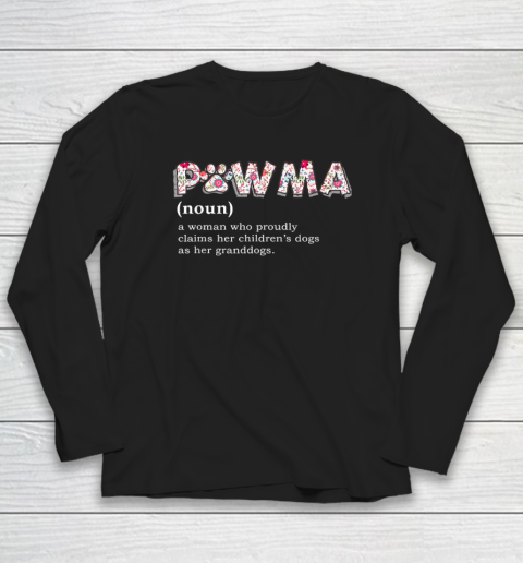 Pawma Definition Shirt Mama Grandma Dog Lovers Long Sleeve T-Shirt