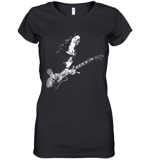 Colosseum Il Gary Moore Play Guitar Women's V-Neck T-Shirt