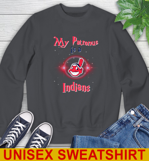 MLB Baseball Harry Potter My Patronus Is A Cleveland Indians Sweatshirt 7