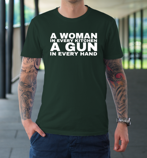 A Woman In Every Kitchen A Gun In Every Hand Shirt Sean Strickland T-Shirt 3