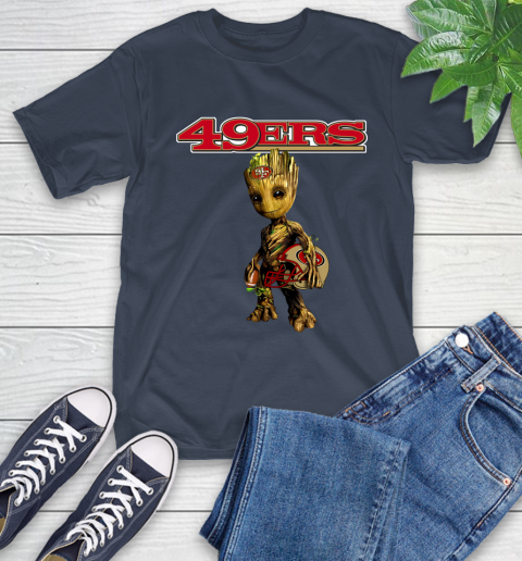 San Francisco 49ers NFL Football Groot Marvel Guardians Of The Galaxy T-Shirt 4