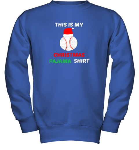 doom this is my christmas pajama shirtgift for baseball lover youth sweatshirt 47 front royal
