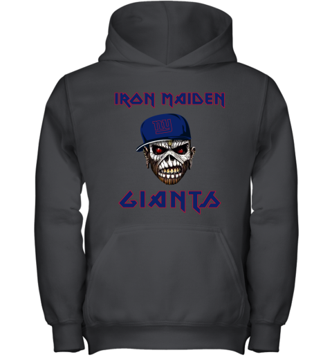 NFL New York Giants Iron Maiden Rock Band Music Football Sports 0HQXUGQXKnB youth hoodie 43 95 151514 front black