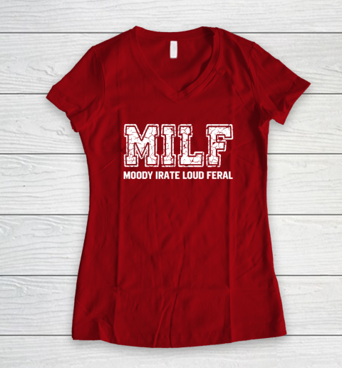 MILD Moody Irate Loud Feral Women's V-Neck T-Shirt 6