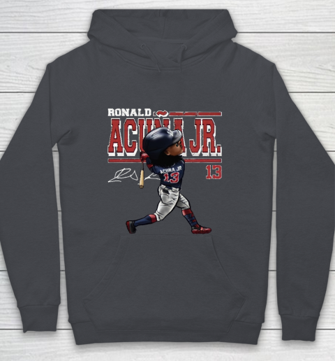 Ronald Acuna Jr Cartoon Youth Hoodie 5
