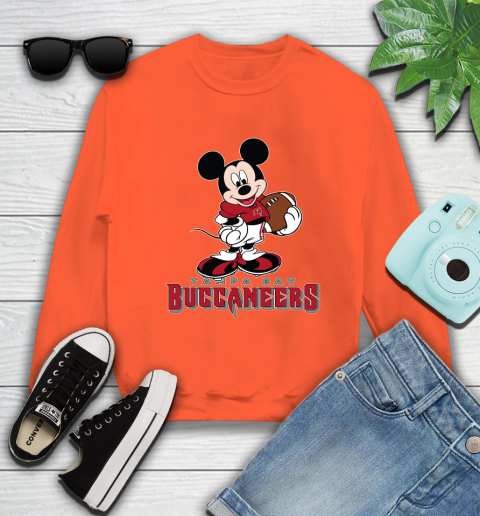 NFL Football Tampa Bay Buccaneers Cheerful Mickey Mouse Shirt Sweatshirt 4