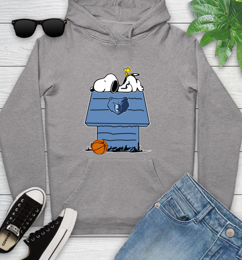 Memphis Grizzlies NBA Basketball Snoopy Woodstock The Peanuts Movie Youth Hoodie 6