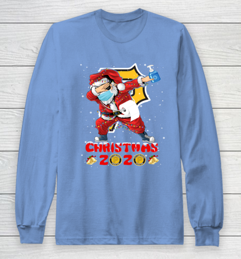 Pittsburgh Pirates Funny Santa Claus Dabbing Christmas 2020 MLB Long Sleeve T-Shirt 8