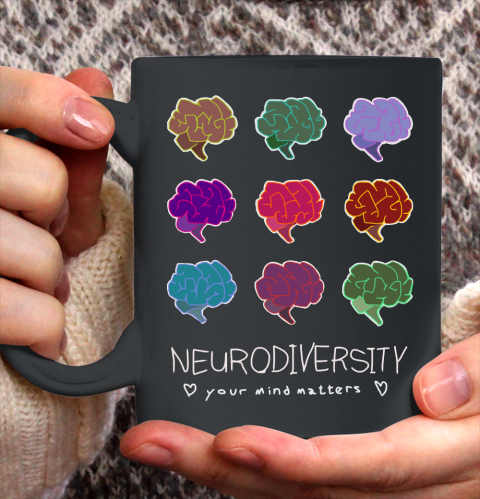 Neurodiversity Positivity Autism Awareness Ceramic Mug 11oz