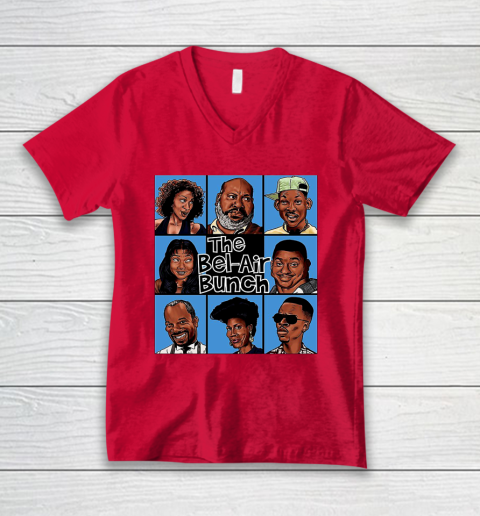The Bel Air Bunch Fresh Prince Of Bel Air V-Neck T-Shirt 6