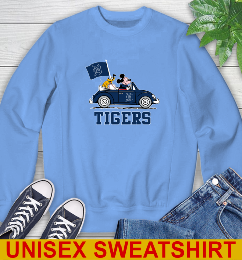 MLB Baseball Detroit Tigers Pluto Mickey Driving Disney Shirt Sweatshirt 11