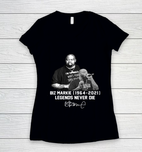 Biz Markie Rip Women's V-Neck T-Shirt