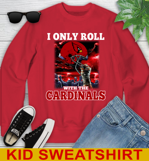 Arizona Cardinals NFL Football I Only Roll With My Team Sports Youth Sweatshirt 8 Arizona Cardinals NFL Football I Only Roll With My Team Sports Youth Sweatshirt - Image 8