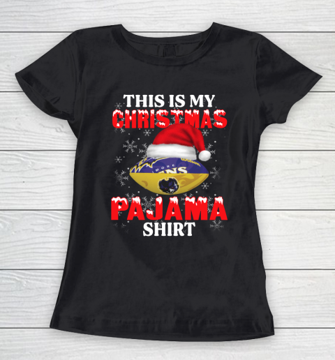 Baltimore Ravens This Is My Christmas Pajama Shirt NFL Women's T-Shirt