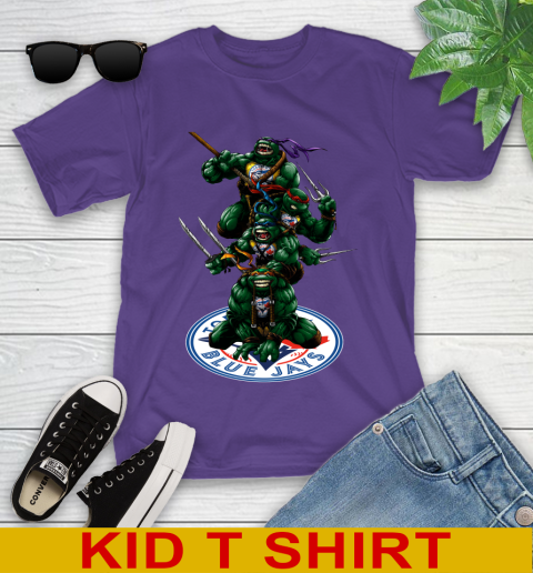 MLB Baseball Toronto Blue Jays Teenage Mutant Ninja Turtles Shirt Youth T-Shirt 4