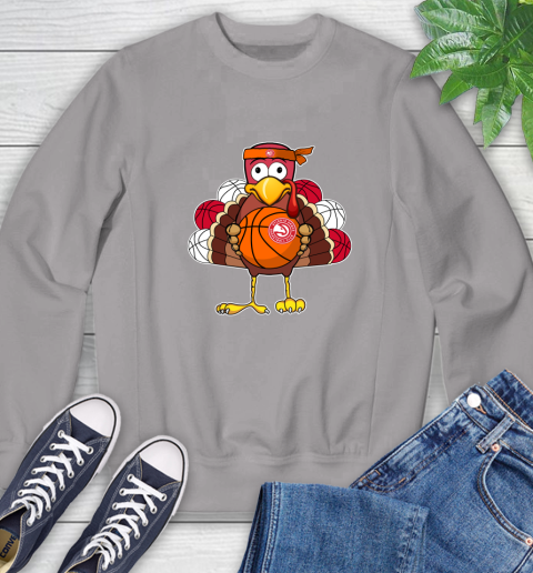 Atlanta Hawks Turkey thanksgiving day Sweatshirt 5