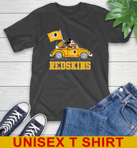 NFL Football Washington Redskins Pluto Mickey Driving Disney Shirt T-Shirt 2