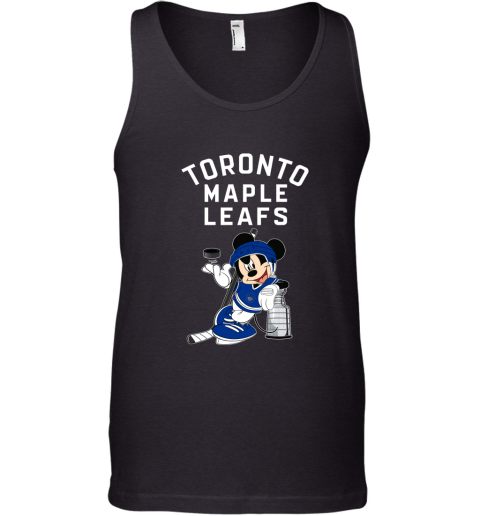 Mickey Toronto Maple Leafs With The Stanley Cup Hockey NHL Tank Top