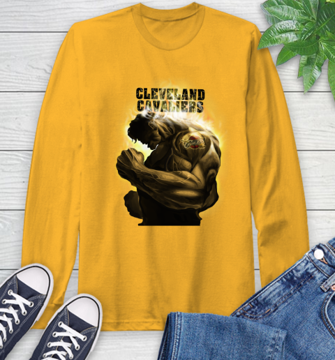 Cleveland Cavaliers NBA Basketball Hulk Marvel Avengers Sports Long Sleeve T-Shirt 2