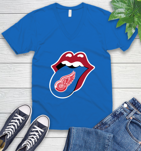 Detroit Red Wings NHL Hockey Lips I Root For My Team Adoring Fan 54
