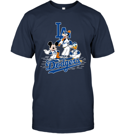 Mickey Mouse Disney LAnd Dodgers MLB Baseball T-Shirt