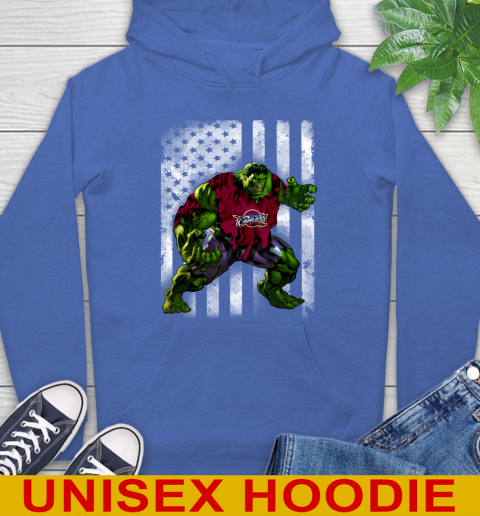 Cleveland Cavaliers Hulk Marvel Avengers NBA Basketball American Flag Hoodie 9