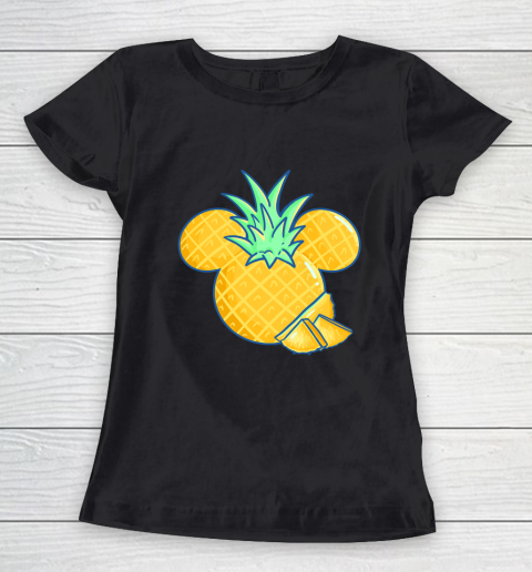 Disney Mickey Friends Mickey Pineapple Logo Women's T-Shirt