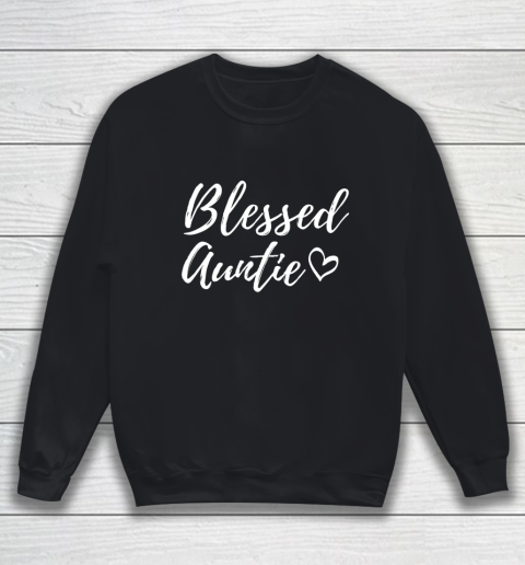 Blessed Auntie Shirt for Women Christmas Family Matching Sweatshirt