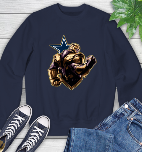 NFL Thanos Avengers Endgame Football Sports Dallas Cowboys Sweatshirt 3