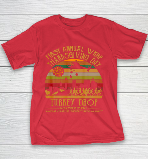 WKRP Thanksgiving Day Turkey Drop Youth T-Shirt 7