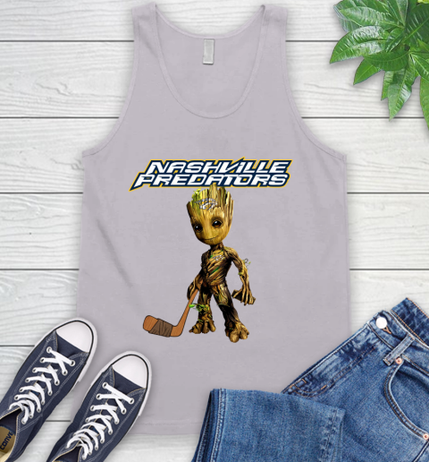 Nashville Predators NHL Hockey Groot Marvel Guardians Of The Galaxy Tank Top 4