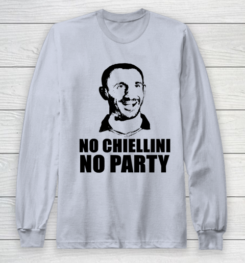 No Chiellini, No Party Italia Champion Euro Player Long Sleeve T-Shirt 4