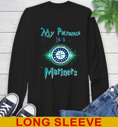 MLB Baseball Harry Potter My Patronus Is A Seattle Mariners Long Sleeve T-Shirt
