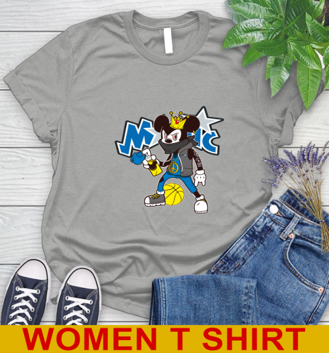 Orlando Magic NBA Basketball Mickey Peace Sign Sports Women's T-Shirt 11