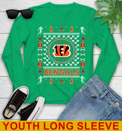 Cincinnati Bengals Merry Christmas NFL Football Loyal Fan Youth Long Sleeve 7