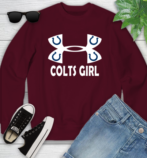 NFL Indianapolis Colts Girl Under Armour Football Sports Youth Sweatshirt 4