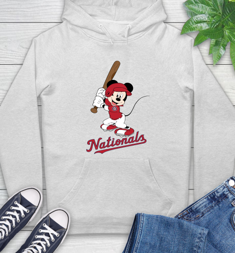 MLB Baseball Washington Nationals Cheerful Mickey Mouse Shirt Hoodie 2
