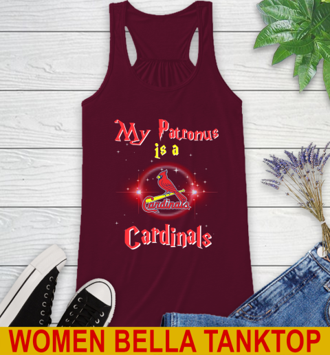 MLB Baseball Harry Potter My Patronus Is A St.Louis Cardinals Racerback Tank 2