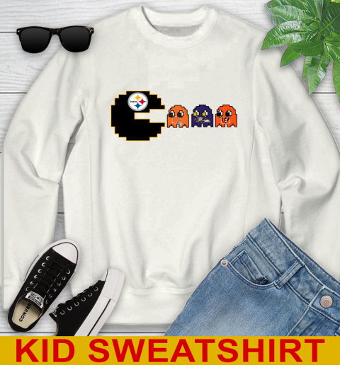 Pittsburgh Steelers NFL Football Pac Man Champion Youth Sweatshirt