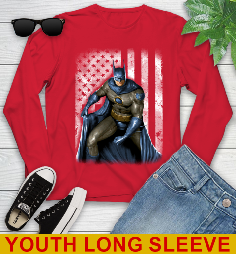 Memphis Grizzlies NBA Basketball Batman DC American Flag Shirt Youth Long Sleeve 11