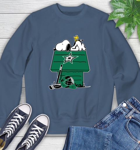 Dallas Stars NHL Hockey Snoopy Woodstock The Peanuts Movie Sweatshirt 7