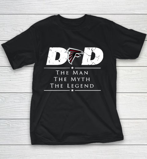 Atlanta Falcons NFL Football Dad The Man The Myth The Legend Youth T-Shirt
