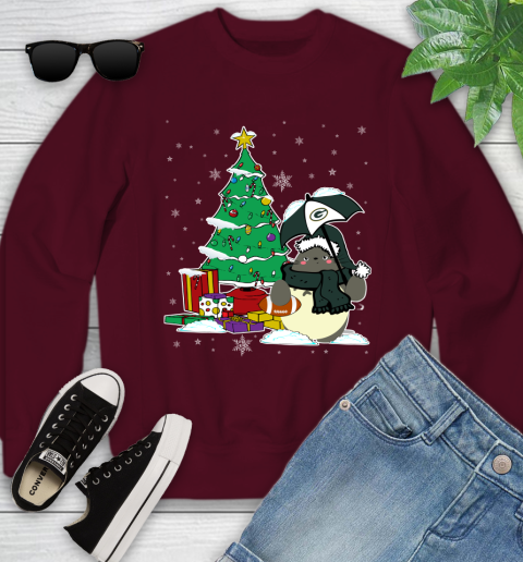 Green Bay Packers NFL Football Cute Tonari No Totoro Christmas Sports Youth Sweatshirt 4
