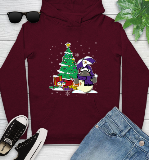 Minnesota Vikings NFL Football Cute Tonari No Totoro Christmas Sports Youth Hoodie 7