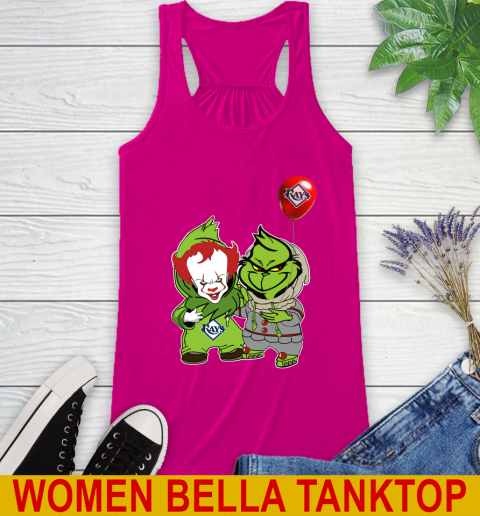 Baby Pennywise Grinch Christmas MLB Baseball Tampa Bay Rays Racerback Tank 8